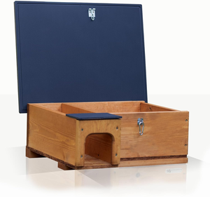 <span class=keywords><strong>Maison</strong></span> pour hérissons moderne en bois, isolée et résistante au froid, avec toit en bitume à fixation murale, entrée longue et boîte de protection contre les prédateurs - Product Image 3