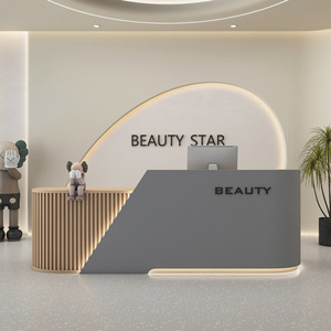 Mesa y sillas de oficina Mostrador de recepción Pequeño Escritorio de recepción Salón Escritorio de recepción Moderno - Product Image 4