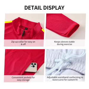 Survêtement de football pour hommes, veste respirante à fermeture éclair avec nom d'équipe personnalisé, prix de gros pour les kits des joueurs de football de club - Product Image 5