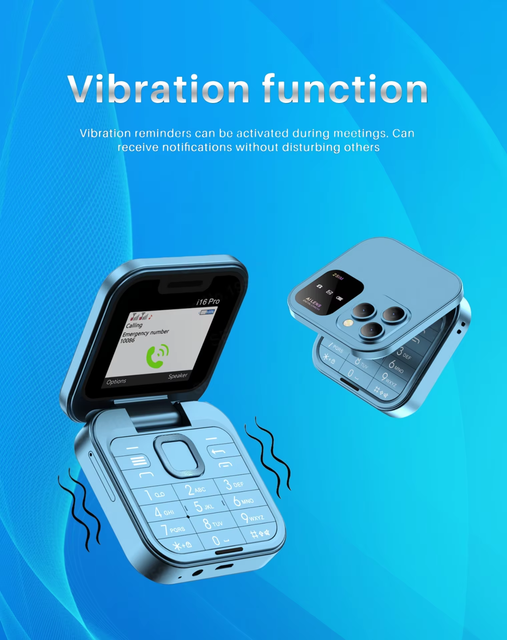I16 Pro Senior Flip Phone 2G GSM Unlocked Big Buttons Dual SIM Backup Phone