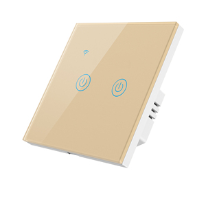 Sortie d'usine Wifi <span class=keywords><strong>EWelink</strong></span> Tasmota Alexa <span class=keywords><strong>Google</strong></span> <span class=keywords><strong>Assistant</strong></span> ESP32 Commutateur de panneau de verre tactile intelligent pour la maison - Product Image 2