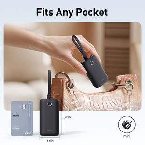 Mini Batterie Externe Format Carte de Crédit 10000mAh avec Câble Intégré, Charge Rapide 22.5W, Chargeur Portable Ultra-Compact pour Téléphone - Product Image 2