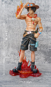 Pirate King Series fait à la main BT Statue modèle PVC Ace flamme support <span class=keywords><strong>Anime</strong></span> poupée décoration cadeaux pour garçons inspiré Animation japonaise - Product Image 5