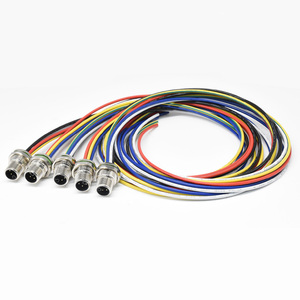 M12 Bảng điều chỉnh kết nối L mã điện hàn cáp phía trước gắn chặt công nghiệp nam ổ cắm IP67 không thấm nước M12 nối 5 pin - Product Image 4