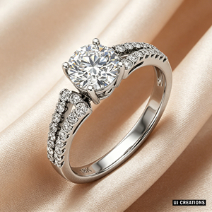 Anillo de Boda Personalizado de Oro Sólido S925/10K/14K/18K con Diamante Cultivado en Laboratorio de Un Quilate, Corte Brillante, Calidad VVS-VS, para Fiesta - Product Image 6
