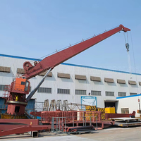 Grue de pont marine hydraulique télescopique à flèche articulée/pliable de 2 tonnes homologuée CCS ABS pour le levage de navires
