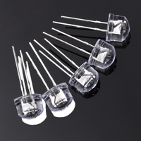 Diode LED verte diffuse de 5 mm, 5 V, faible consommation d'énergie, haute intensité, longue durée de vie, angle de vision de 15 degrés, emballage traversant