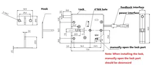 Mini rfid Elettrico Serratura Magnetica serratura Elettromagnetica 12V