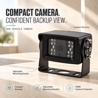 Caméra de recul pour véhicule IP69K, vision nocturne, 12V 24V, support réglable, options grand angle pour camion, bus, fourgonnette, vue latérale et de recul