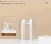 Bocaux en plastique à col large de 68 mm, hermétiques, de 50 g à 250 g, pour appâts de pêche, fleurs séchées, noix, stockage alimentaire