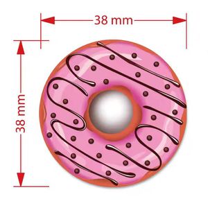Pegatinas Creativas de Donuts de Dibujos Animados, Decoraciones para Empaques de Dulces y Pan, Pegatinas Redondas Pequeñas - Product Image 2