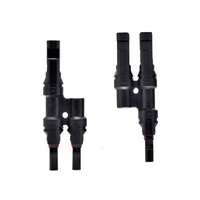 Conectores solares de 1000V Conector solar de rama Y Impermeable IP67 4P Corriente de resistencia de contacto 4 a 1