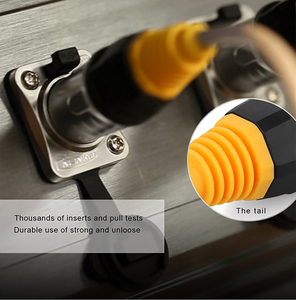 IP68 không thấm nước RJ45 Ethernet kết nối công nghiệp Ethernet Bảng điều chỉnh cắm ổ cắm kết nối - Product Image 2