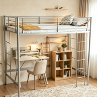 Instrucciones de montaje de sofá cama tipo loft con litera metálica y taquilla para hostales