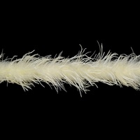 Écharpe en plumes d'autruche 1 plis pour femme, idéale pour la maison, les fêtes, les mariages, la décoration de Noël, les loisirs créatifs, les vêtements, les costumes, la danse, les robes, le cosplay et comme accessoire.