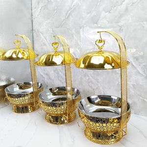 होटल शादी भोज 8.0l स्टेनलेस स्टील फूड गर्म सोने की बफेट शराब गर्म चाय - Product Image 3