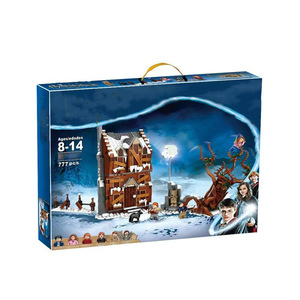 Blocs de construction personnalisables sur <span class=keywords><strong>le</strong></span> thème du monde <span class=keywords><strong>magique</strong></span>_Ensemble cadeau en vrac de château de sorcier compatible universellement, 4 maisons et figurines_Whomping Willow - Product Image 3