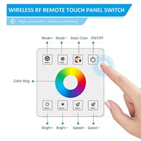 DC5V/12V/24V écran tactile LED gradateur 30A 50A 2.4G contrôleur sans fil RF pour bande de LED couleur unique/CCT/RGB/RGBW/RGBWC