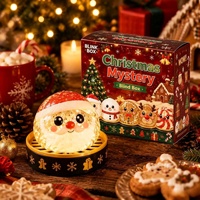 Nouveaux jouets anti-stress de Noël en forme de dumplings, jouets squishy de Noël en forme de dumplings