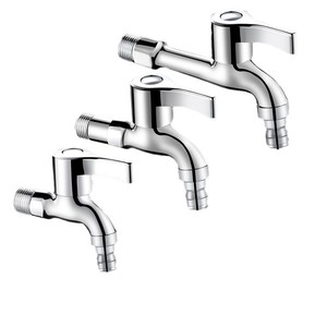 Robinet de machine à laver en cuivre DN15, unité unique, style clé, vidange rapide - Product Image 2