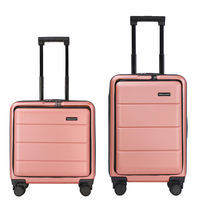 Valise à roulettes de voyage, ensemble de 3 valises rigides en PC+ABS, bagage cabine avec trolley en aluminium, 4 roues verrouillables, unisexe