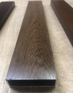 アルミ製直送中空長方形パイプスクエアボックス焼き6063 15mm木目装飾アルミチューブ建設用 - Product Image 3