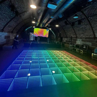 Piste de danse LED multicolore à changement de couleur, effet arc-en-ciel, plaque lumineuse professionnelle