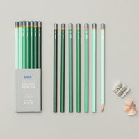Fournitures de papeterie en gros direct usine : Ensemble de crayons en bois HB standard personnalisés