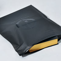Emballage en plastique refermable zip-lock noir mat transparent personnalisé de haute qualité sacs à fermeture éclair pour vêtements