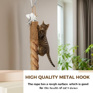 Cuerda para trepar para gatos, gruesa, resistente al desgaste, duradera, para interiores, rascador para árboles para gatos, suministro para gatos - Product Image 3
