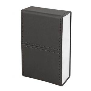 Étui à cigarettes classique en cuir PU noir avec poche, étanche, idéal pour le voyage, rangement pour fumeurs, impression de logo personnalisable - Product Image 1