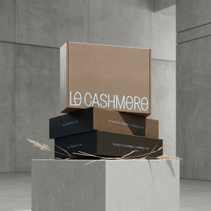 Scatola di Spedizione Personalizzata in Cartone Ondulato Rigido di Lusso Ecologico con Grande Texture, Imbottitura in Spugna e Goffratura - Product Image 1