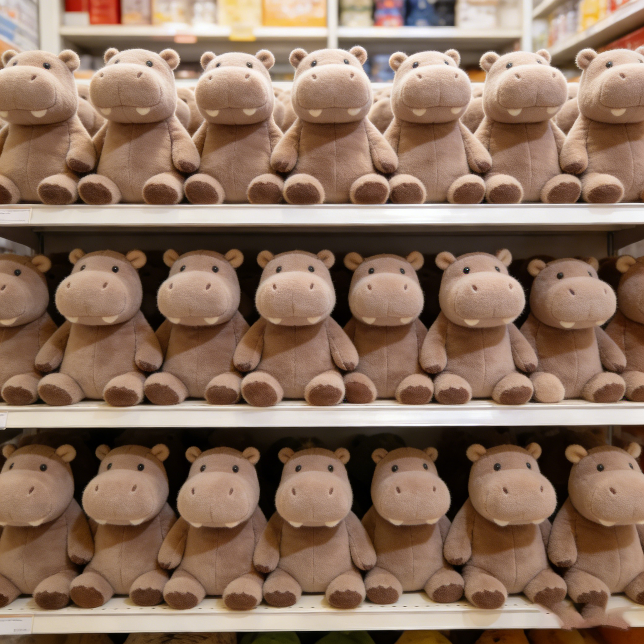 Moo Deng Soft Hippopotamus Animal de peluche Hipopótamo Almohada de peluche Pygmy Hippoes Muñeca Almohada para niños y adultos