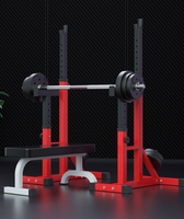Rack de squat pliable en métal avec barre de traction et rangement pour poids, en stock en Chine, pour salle de sport à domicile
