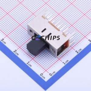 SS-43D01-G090 Slide Switch Through hole Component (THT) Switch 4-Pole Three Throw Rectangle Pin Header PC Pin 22mm - Product Image 1