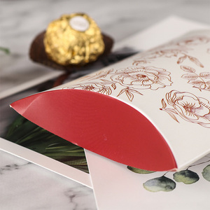 Custom Logo <strong>Pillow</strong> Design Personalized Rose Pattern <strong>Small</strong> Gifts Box for Branded Candy Packaging - Product Image 3