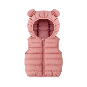 <span class=keywords><strong>Chaleco</strong></span> ligero de algodón <span class=keywords><strong>para</strong></span> niños con orejas con capucha/Color sólido <span class=keywords><strong>para</strong></span> niños y niñas - Product Image 2
