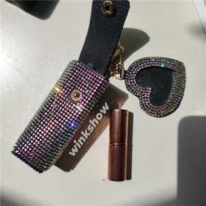 กระเป๋าพกพาอเนกประสงค์สำหรับผู้หญิง ราคาโรงงาน รุ่นใหม่ กระเป๋าใส่ลิปสติก กล่องใส่น้ำหอม พวงกุญแจพร้อมกระจกทรงหัวใจ - Product Image 5