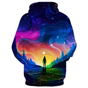 Print DesignHoodie Novelty Hooded Sweatshirt Colorful Graphic Long Sleeve Hoodies with Big Pockets Unisex 3D <b>Galaxy</b> <b>Hoodie</b> - Product Image 4