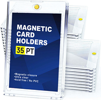 Étui de protection magnétique transparent étanche One Touch 35PT pour cartes de sport de baseball