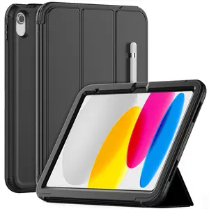 High quality Magnetic multi-angle stand Leather smart cover tpu back tablet case for new iPad 10th gen 10.9 inch 2022