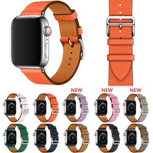 Correa de reloj de cuero genuino 38mm <span class=keywords><strong>40mm</strong></span> 41mm 42mm 44mm 45mm 49mm para Apple Watch 10 9 8 7 6 5 4 3 2 1 SE <span class=keywords><strong>SE2</strong></span> Ultra Ultra2 - Product Image 1