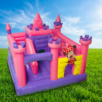 Château gonflable de qualité commerciale pour trampoline gonflable à faible coût pour le saut en plein air