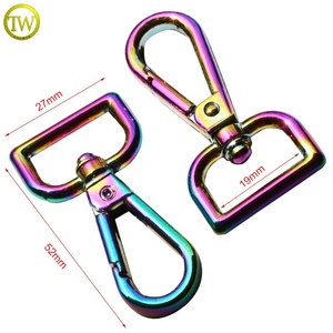 High Quality Bag Lobster Clasps Swivel <strong>Snap</strong> Trigger Clips Rainbow Metal <strong>Snap</strong> <strong>Hook</strong> for Bags - Product Image 2