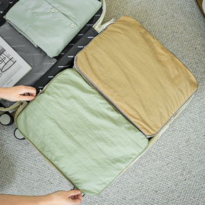 Bolsa de almacenamiento para edredones de algodón, impermeable, comprimible, de gran capacidad, portátil, con asa suave, para uso en el dormitorio - Product Image 2