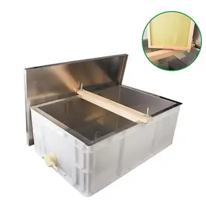 China wholesale honey processing heavy duty plastic uncapping tank with stainless steel uncapping tray for honey harvesting