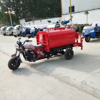 Promotion : Tricycle pulvérisateur multifonctionnel à essence avec réservoir d'eau de 1500 L pour le nettoyage routier et l'irrigation