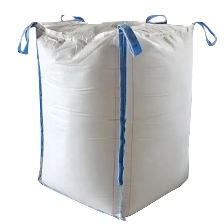 Logotipo de impresión personalizado bolsa de tonelada de plástico PP tejido FIBC bolsa de embalaje Jumbo de trabajo pesado ampliamente utilizado minería mineral de oro