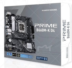 Para la nueva placa base para juegos <span class=keywords><strong>Prime</strong></span> <span class=keywords><strong>B660M</strong></span>-K D4 con zócalo Intel LGA 1700 ATX, memoria DDR4, PCIe 4.0, 2X M.2 para iluminación - Product Image 1