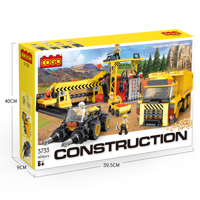 COGO 3D 604 PCS Engineering Truck Construction Building